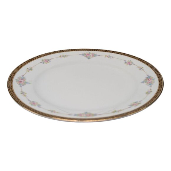 Antique Noritake M Small Plate LOT OF 6 Roses Gold Encrusted 7.5" JAPAN - Picture 8 of 11